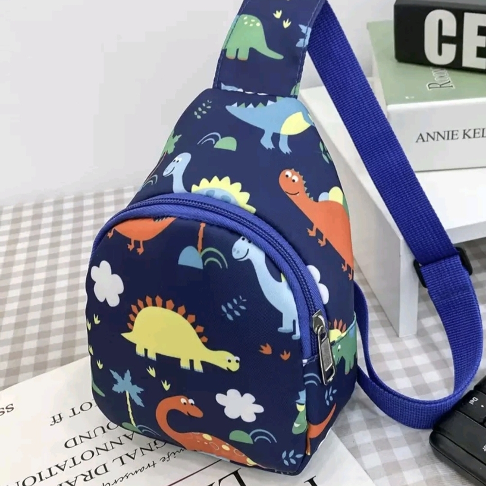Adorable Mini Crossbody Bag For Kids Dinosaur Print Chest Bag for Boys and Girls